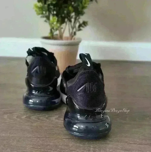 Womens Nike Air Max 270 Sneakers Shoes made with Rose Gold Swarovski Crystals - Picture 8 of 8